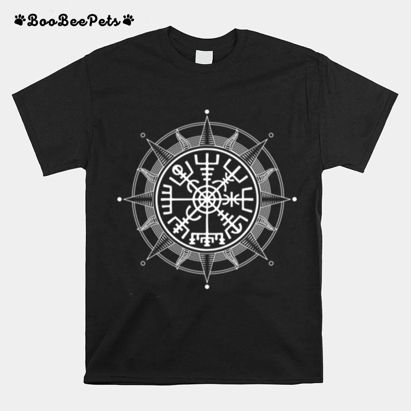 Vegvisir Viking Compass Runes Nordic Mythology T-Shirt