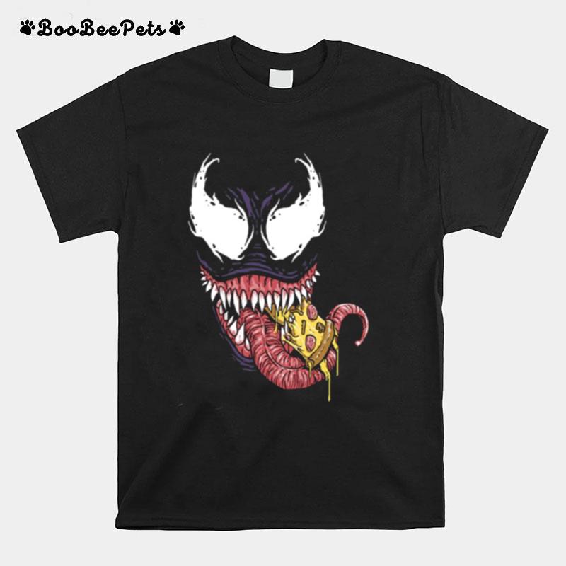 Venom Eating Pizza Tom Hardy T-Shirt