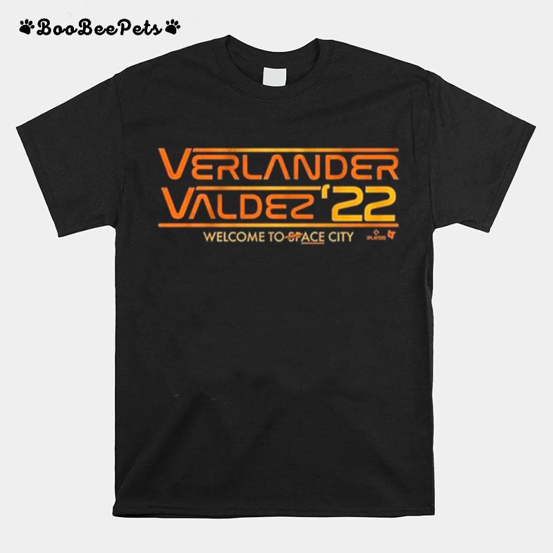 Verlander Amp Valdez 22 Welcome To World Series T-Shirt