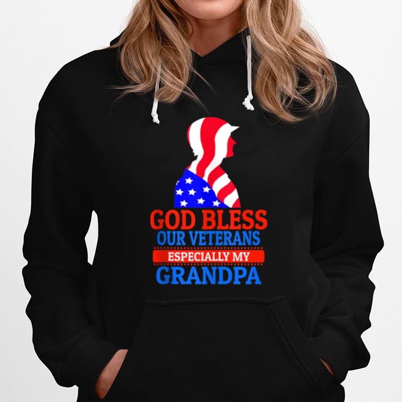 Veteran Grandpa For Proud Granddaughter Or Grandson Hoodie