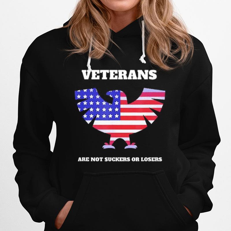 Veterans Are Not Suckers Losers Veterans Against Trump Hoodie