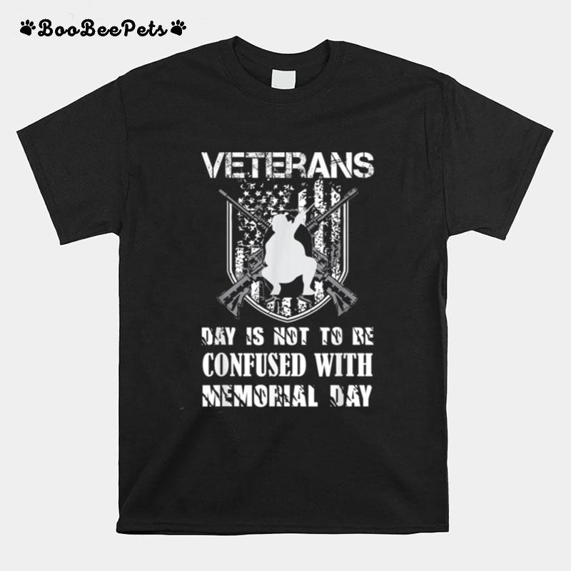 Veterans Day Usa Flag Soldier Retired Rifle T B09Zp47J29 T-Shirt