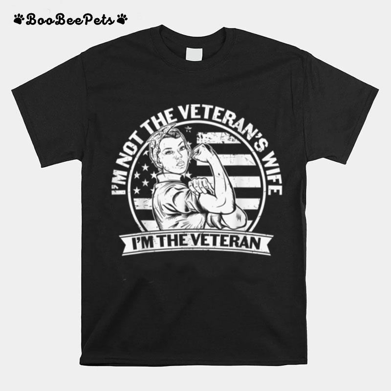 Veterans Wife U.S. Flag Retired Husband T B09Zntr6L2 T-Shirt