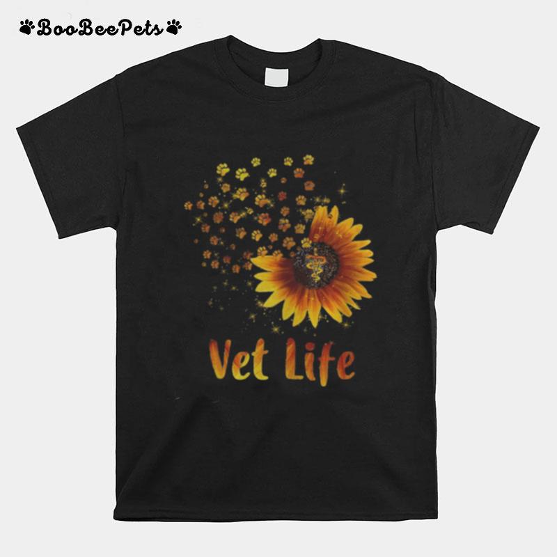 Veterinarian Vet Life Sunflower T-Shirt