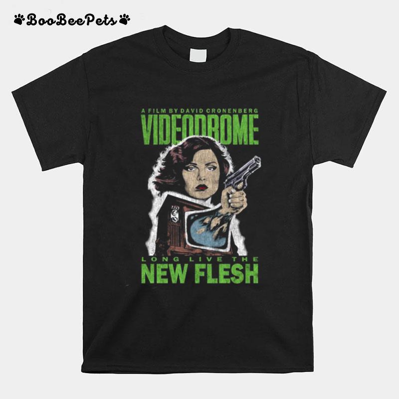 Videodrome Distressed David Cronenberg Sci Fi Horror T-Shirt