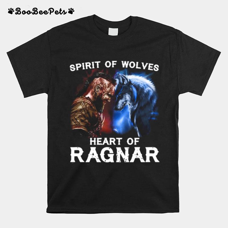 Vikings Bjorn Lothbrok Spirit Of Wolves Heart Of Ragnar T-Shirt