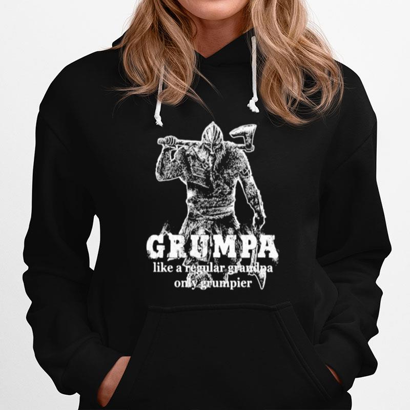 Vikings Grumpa Like A Regular Grandpa Only Grumpier Hoodie