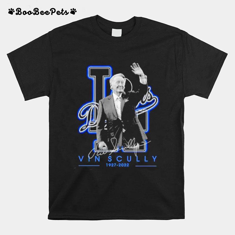 Vin Scully 1929 2022 Los Angeles Dodgers Signature T-Shirt