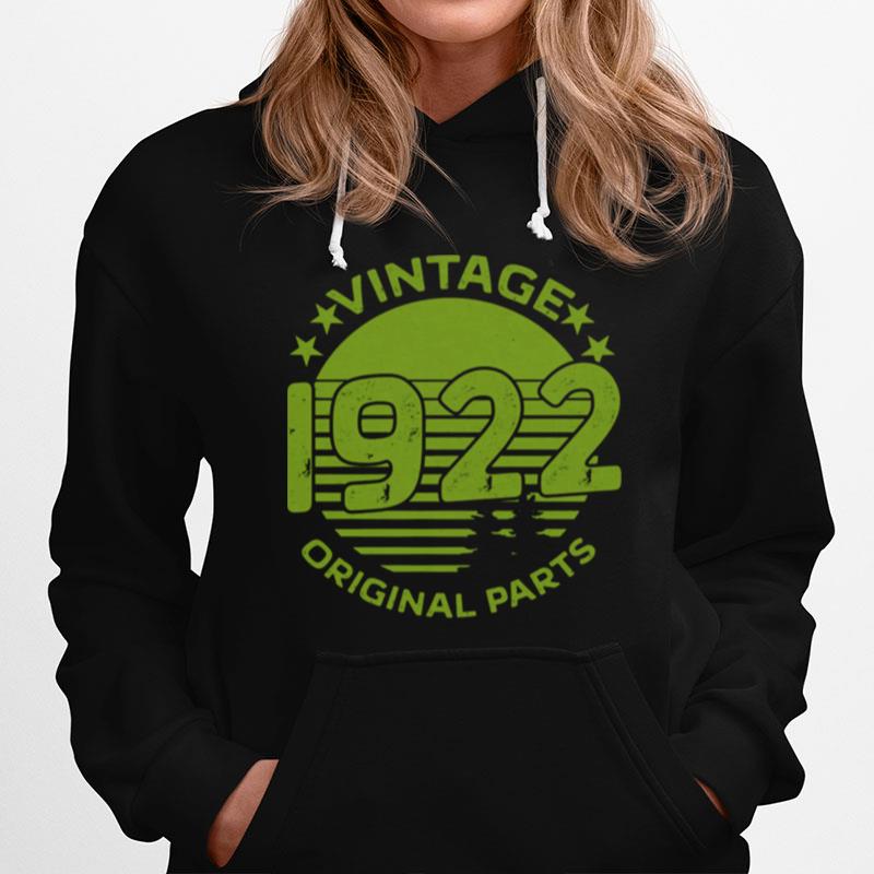 Vintage 1922 Birthday And Hoodie