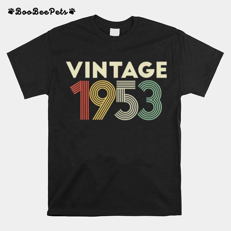 Vintage 1953 68Th Birthday For 68 Year Old T-Shirt