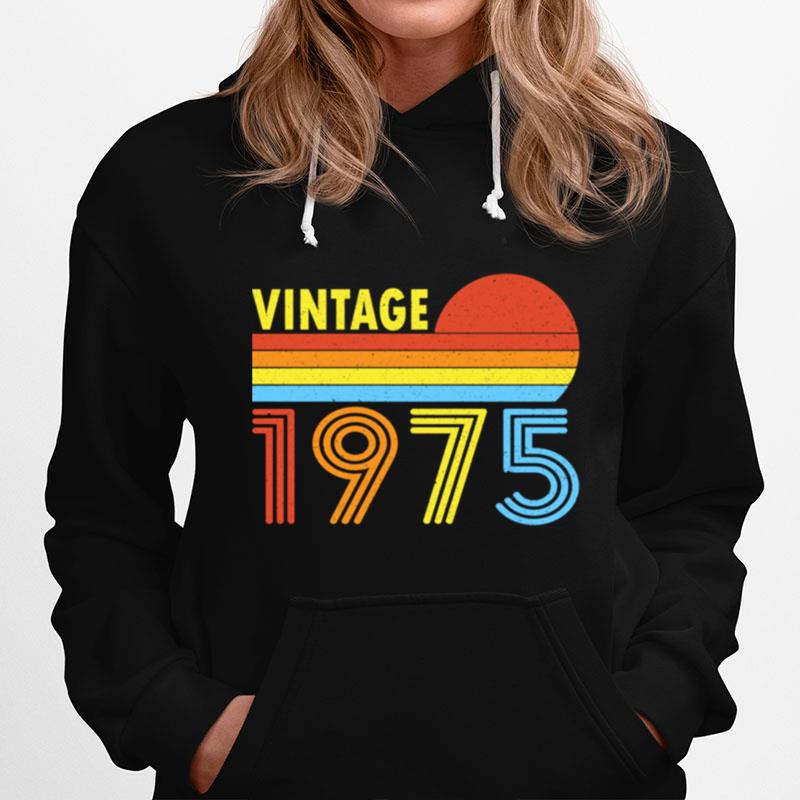 Vintage 1975 Sunset Born Made 1975 Hoodie