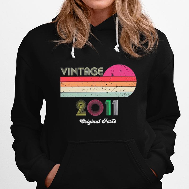 Vintage 2011 10Th Birthday Hoodie