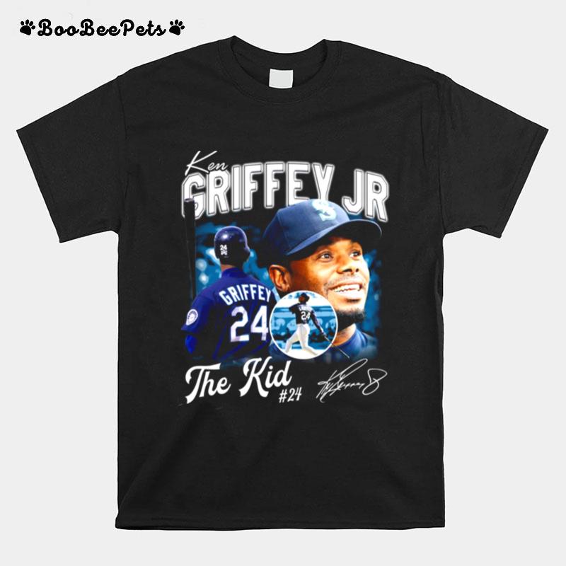 Vintage 80S Ken Griffey Jr The Kid Baseball Signature T-Shirt