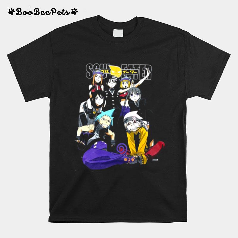 Vintage Adventure Manga Soul Eater Characters Cool Design T-Shirt