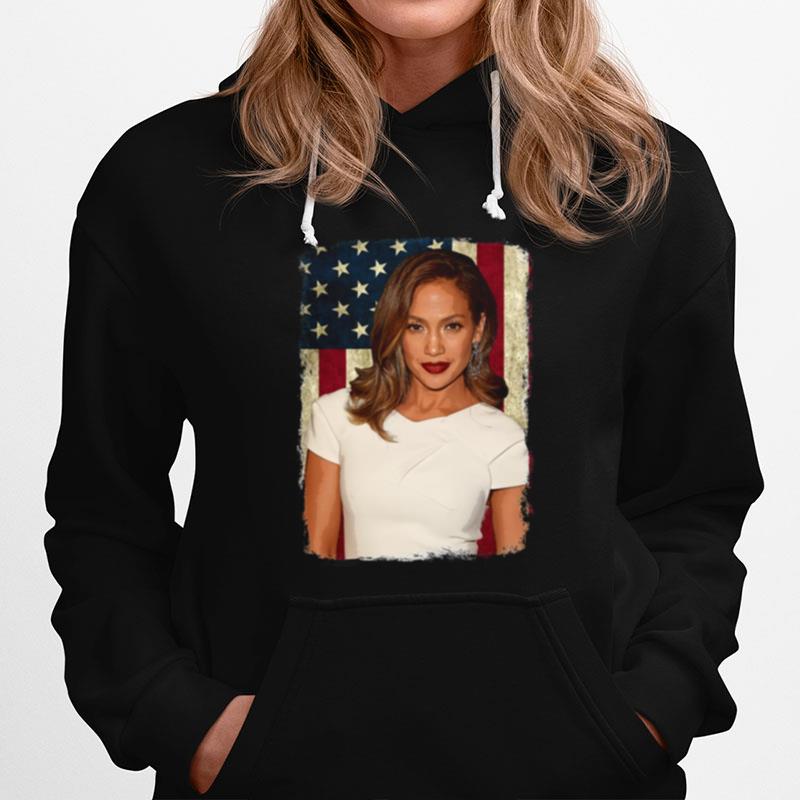 Vintage American Flag Diva Jenifer Legend Hoodie