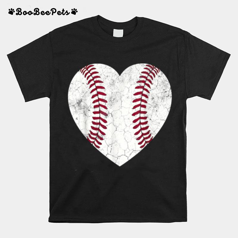 Vintage Baseball Mom Distressed Baseball Mothers Day T-Shirt
