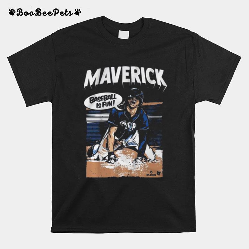 Vintage Brett Maverick Phillips Baseball Is Fun T-Shirt