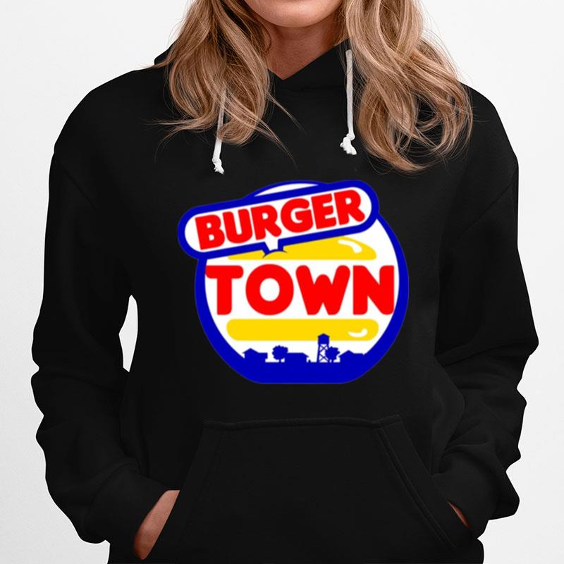 Vintage Burger Town Hoodie