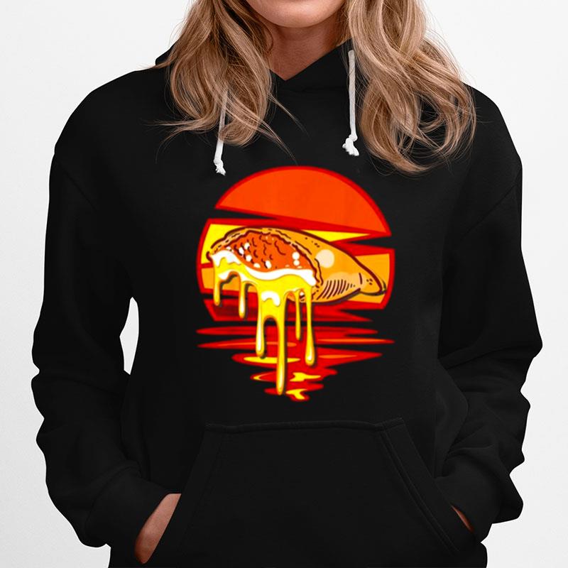 Vintage Calzone Cheese Dripping Pizza Hoodie