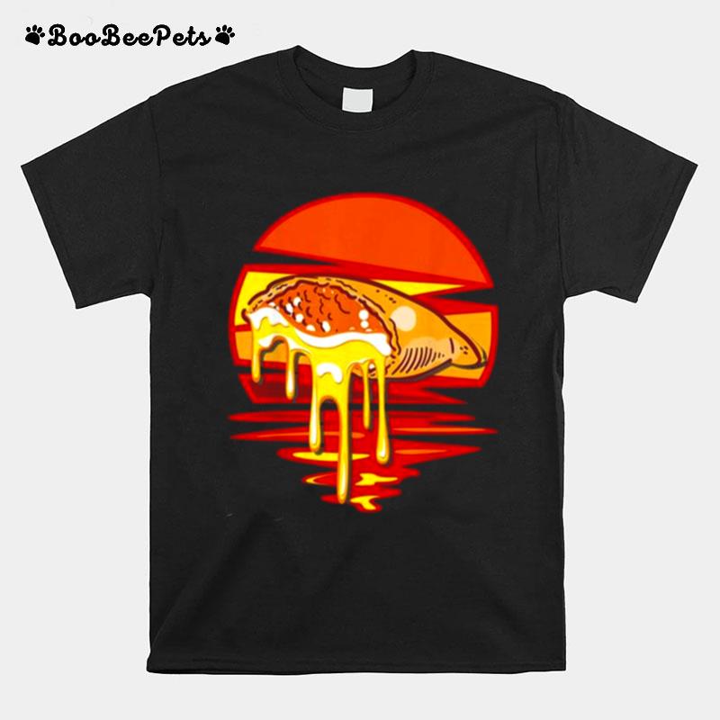 Vintage Calzone Cheese Dripping Pizza T-Shirt