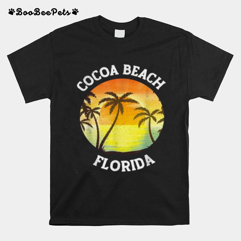 Vintage Cocoa Beach Florida Fl Retro 70S 80S Beach Souvenir T-Shirt
