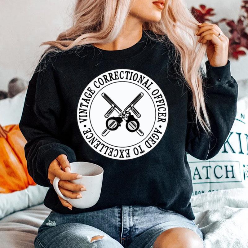 Vintage Correctional Officer Aged To Excellence Sweater