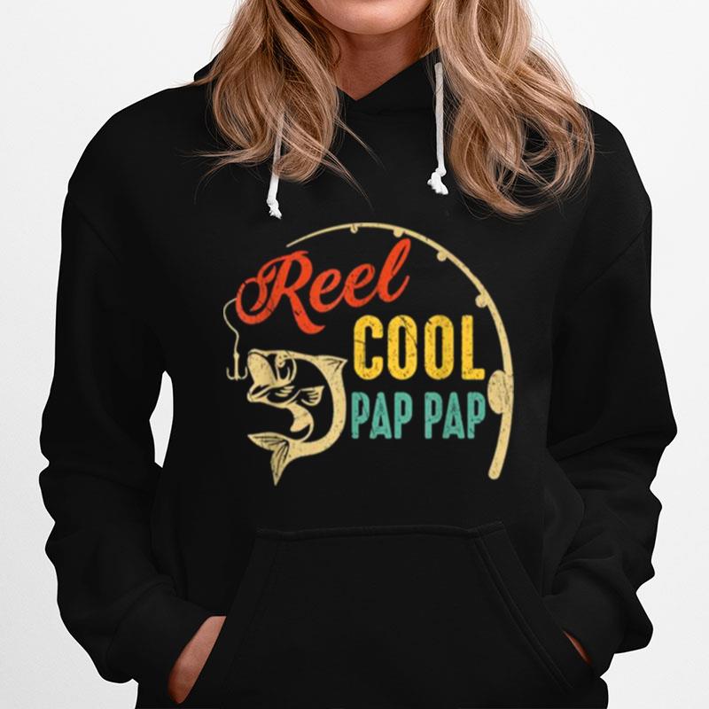 Vintage Fishing Reel Cool Pap Pap Hoodie