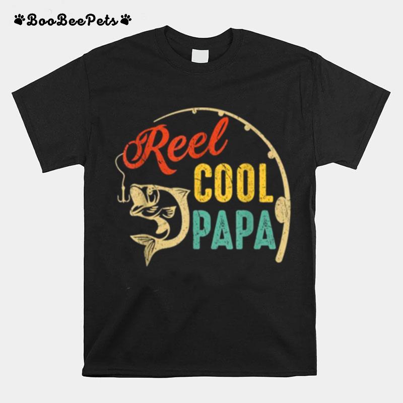 Vintage Fishing Reel Cool Papa T-Shirt