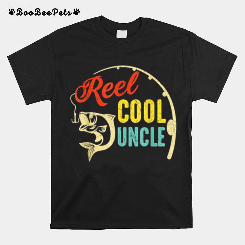 Vintage Fishing Reel Cool Uncle T-Shirt