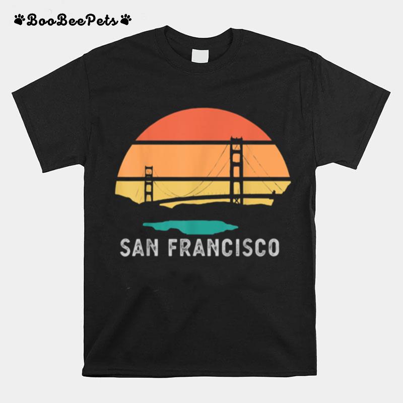 Vintage Golden Gate Bridge San Francisco City Usa T-Shirt