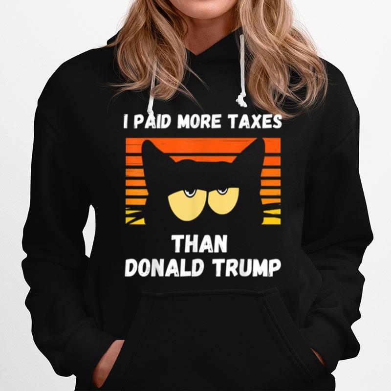 Vintage I Paid More Taxes Than Donald Trump2020 Debate Hoodie