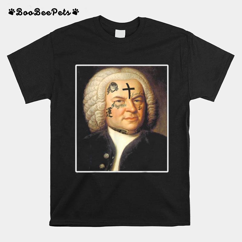 Vintage Johann Sebastian Bach Meme Piano Rap Music T-Shirt