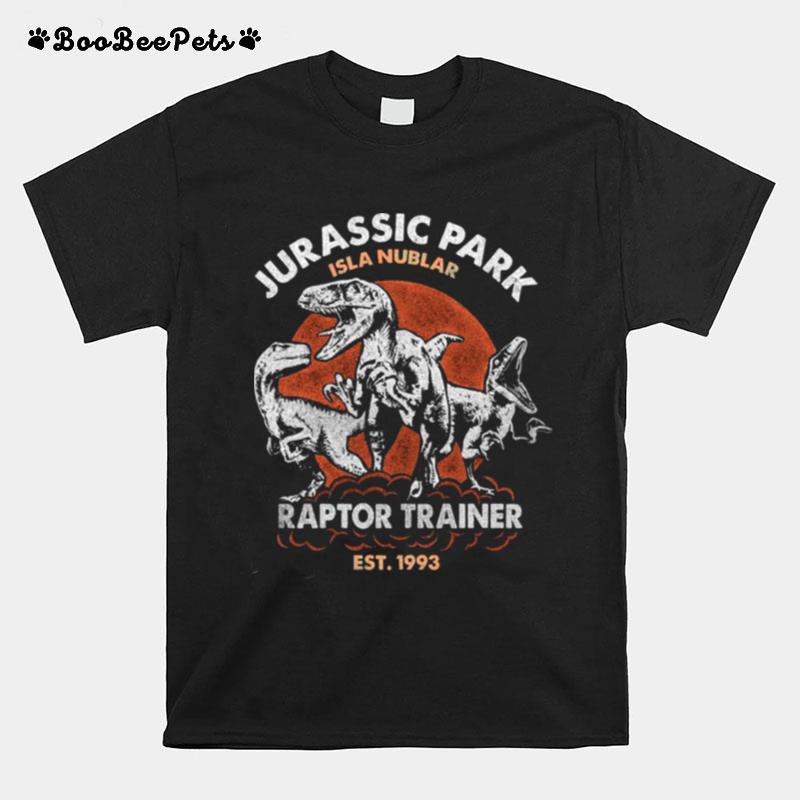 Vintage Jurassic Park Isla Nublar Raptor Trainer Est 1993 T-Shirt