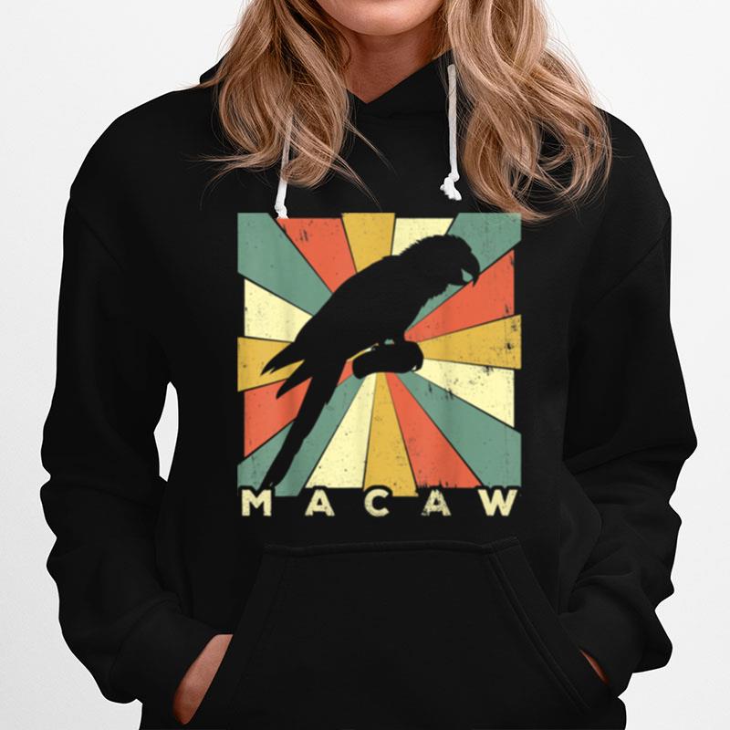 Vintage Macaw Retro Style Animal Hoodie