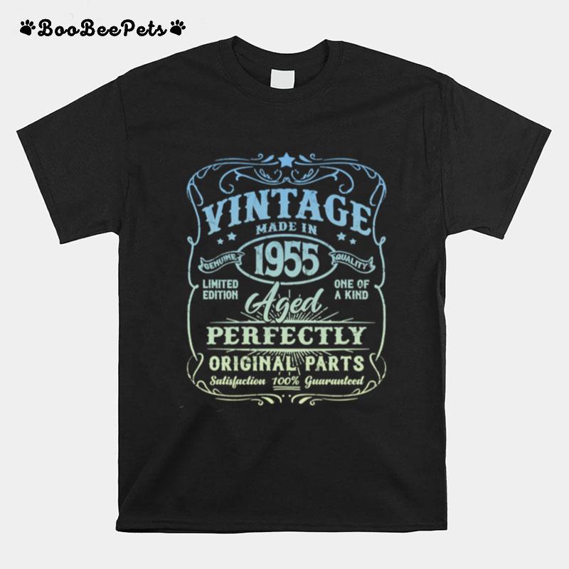 Vintage Made In 1955 Retro Classic 66Th Birthday Party T-Shirt
