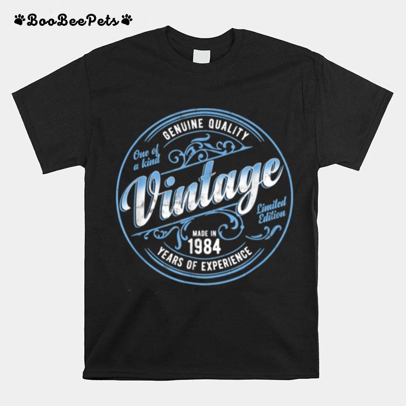 Vintage Made In 1984 Genuine Original 37Th Birthday T-Shirt