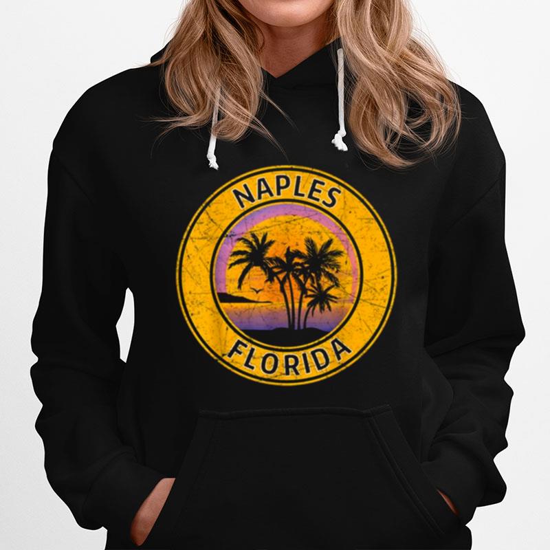 Vintage Naples Florida Retro 70S 80S Tropical Beach Souvenir Hoodie