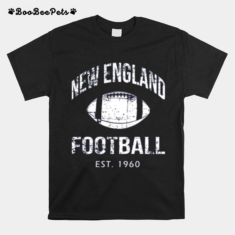 Vintage New England Team Est 1960 Navy New England Retro American Football T-Shirt