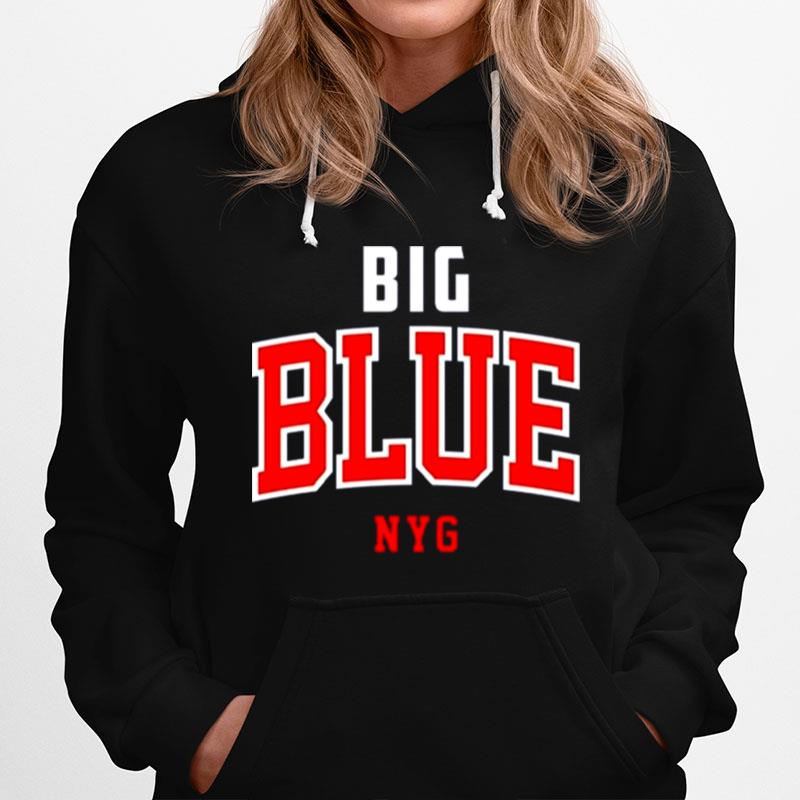 Vintage New York Football Big Blue Navy New York Sports Hoodie