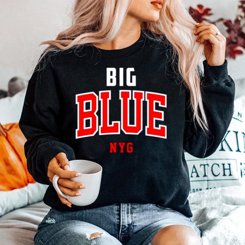 Vintage New York Football Big Blue Navy New York Sports Sweater