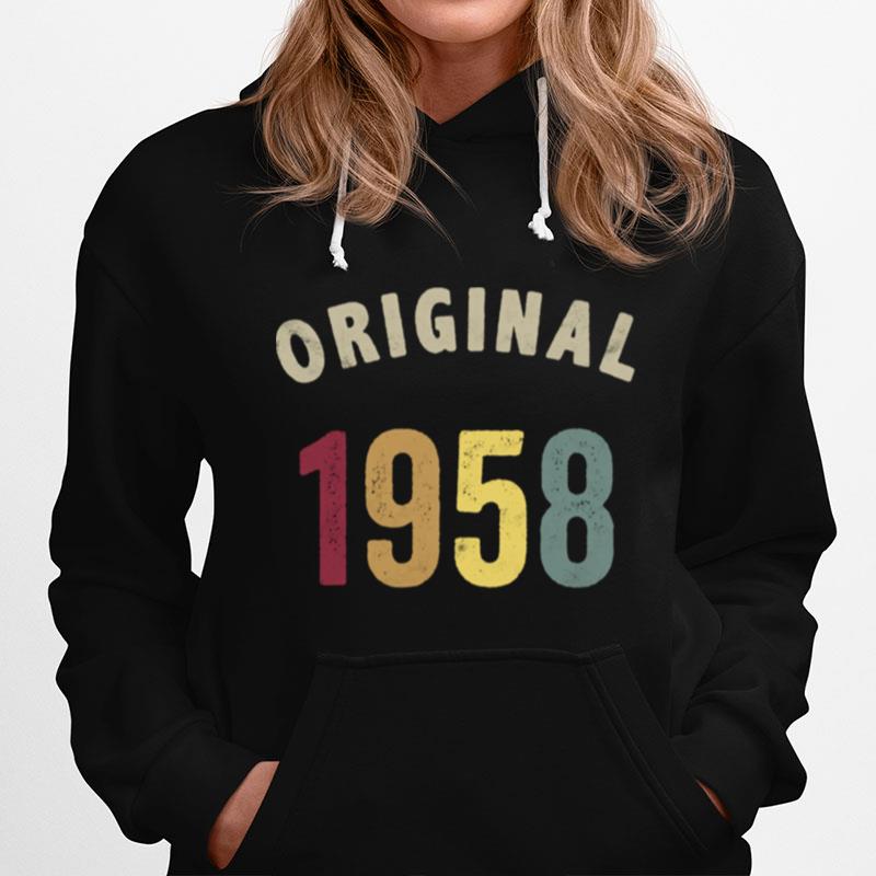 Vintage Original 1958 63Rd Birthday Hoodie