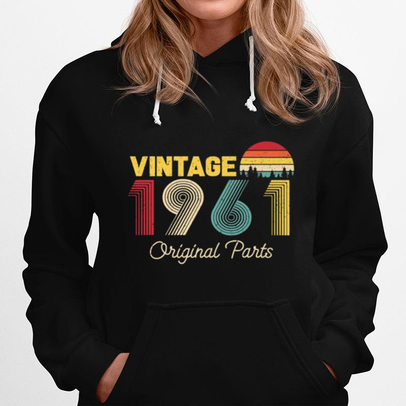 Vintage Original Parts 1961 Cool And 60Th Bday Hoodie