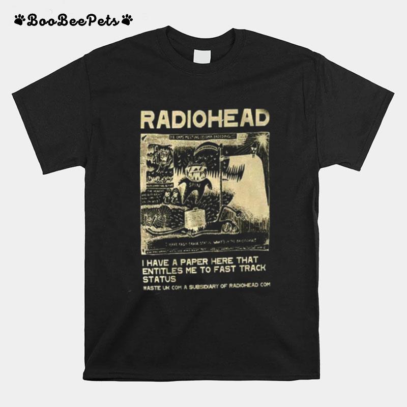 Vintage Radioheadretro Concert T-Shirt