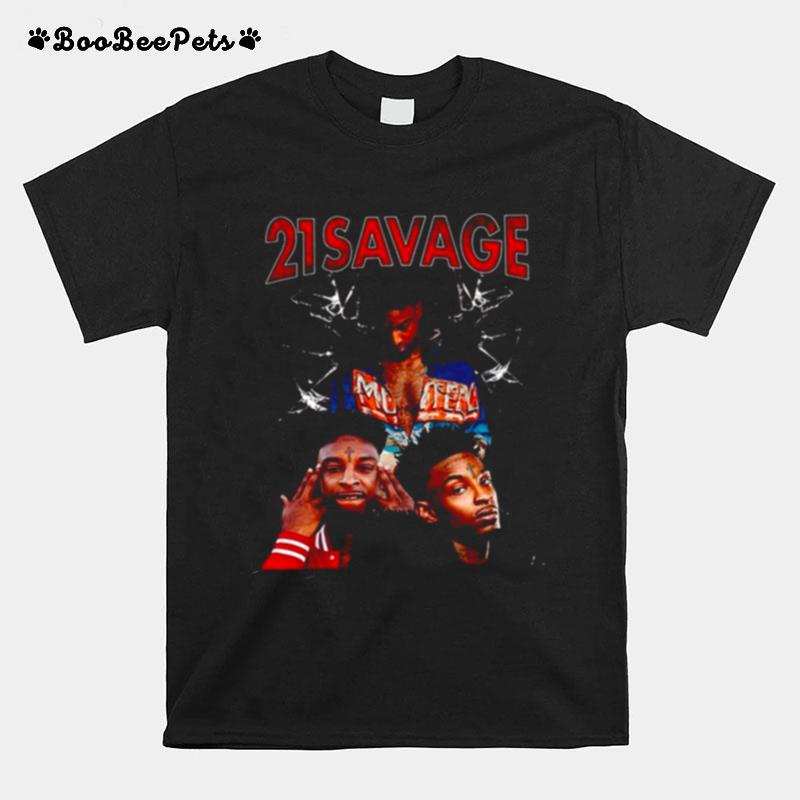 Vintage Rap Tee 21 21 Savage Rap Hip Hop T-Shirt