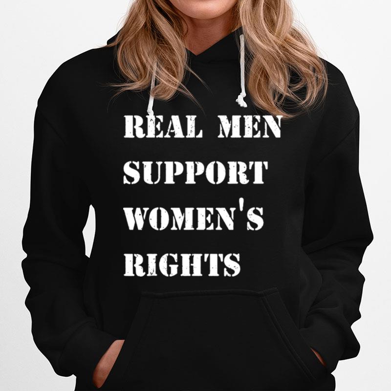 Vintage Real Men Support Womens Rights Hoodie