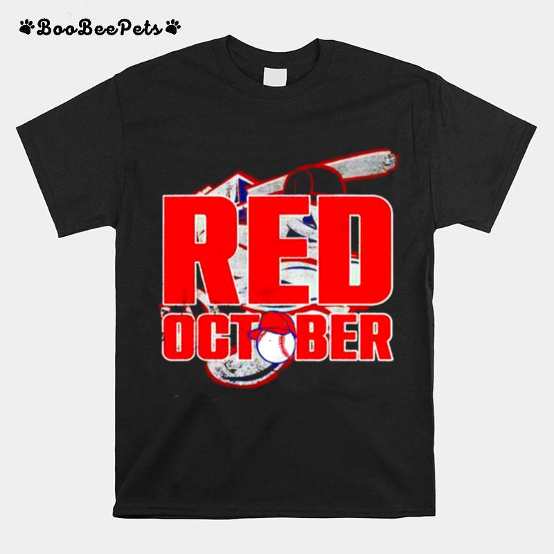 Vintage Red October Philly Philadelphia Baseball Pullover T-Shirt