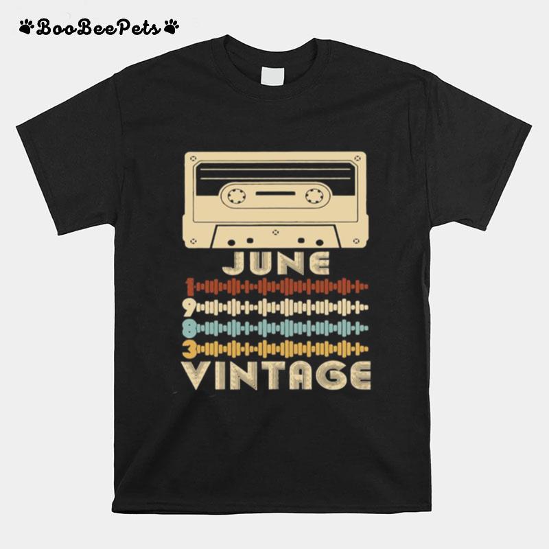 Vintage Retro Music June 1983 36Th T-Shirt