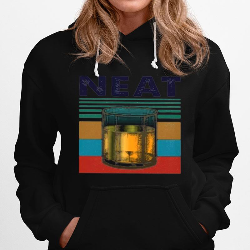 Vintage Retro Neat Bourbon Hoodie