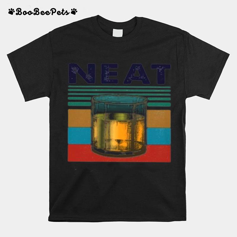 Vintage Retro Neat Bourbon T-Shirt