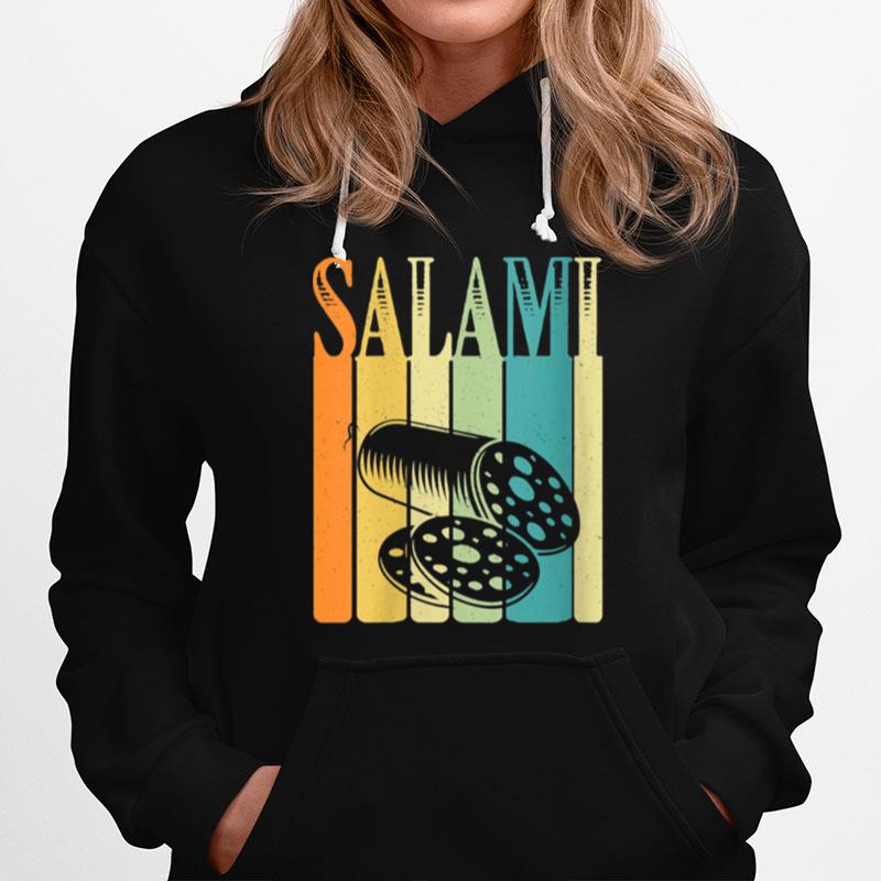 Vintage Retro Style Salami Silhouette Hoodie